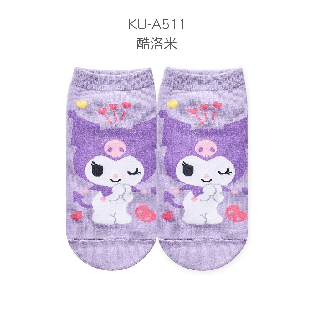Sanrio 三麗鷗 耀眼系列童襪 兒童短襪 直版襪 酷洛米 大耳狗 布丁狗 帕洽狗 【旺達棉品】CN-A518-規格圖8