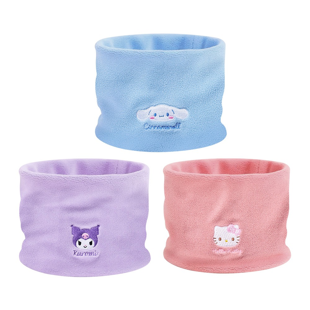 Sanrio 三麗鷗保暖圍脖 酷洛米 大耳狗 凱蒂貓 圍巾脖圍 頭套【ONEDER旺達】CN-LO01-細節圖2