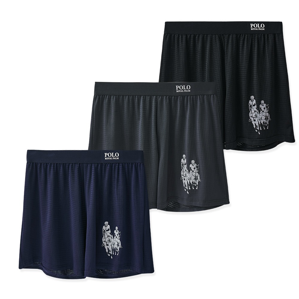 美國POLO雙馬騎士 男生莫代爾四角內褲 男四角褲 吸排內褲 棉柔褲 男內褲 寬版內褲【旺達棉品】RP-C003-細節圖2