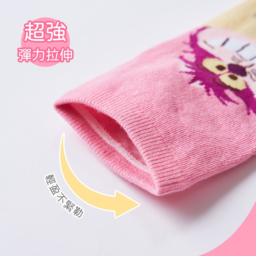 迪士尼 貓貓狗狗直版襪 兒童短襪 魯斯佛 101忠狗 瑪麗貓 棉襪【旺達棉品】AM-A507-細節圖4