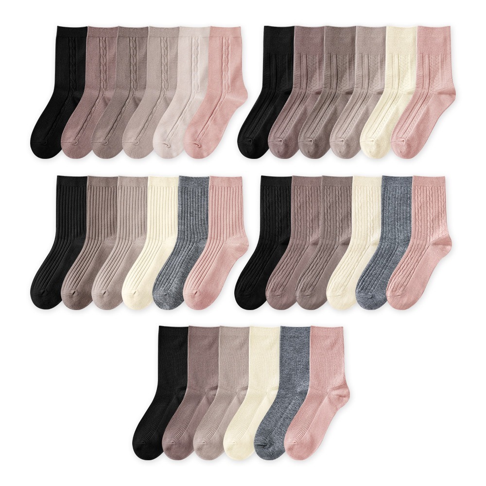 羊絨保暖襪 雪襪 加厚冬季長襪 中筒襪 羊絨厚襪 女長襪【旺達棉品】GK-Y3024-細節圖2