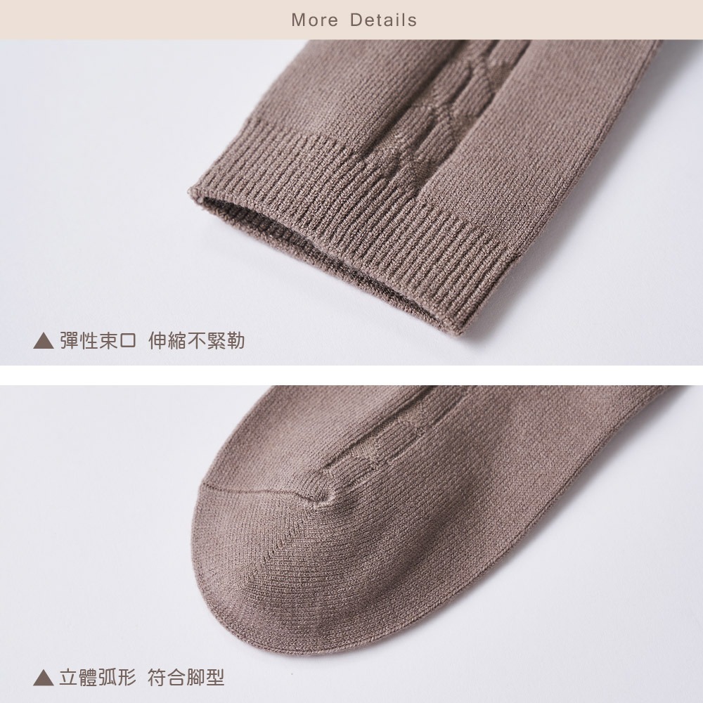 羊絨保暖襪 雪襪 加厚冬季長襪 中筒襪 羊絨厚襪 女長襪【旺達棉品】GK-Y3024-細節圖3