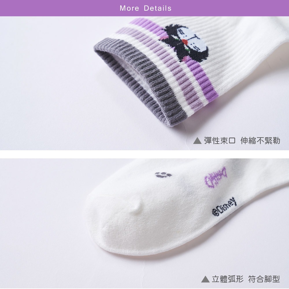 迪士尼 貓貓狗狗長襪 女中統襪 魯斯佛 101忠狗 瑪麗貓 棉襪【旺達棉品】LU-A303-細節圖5