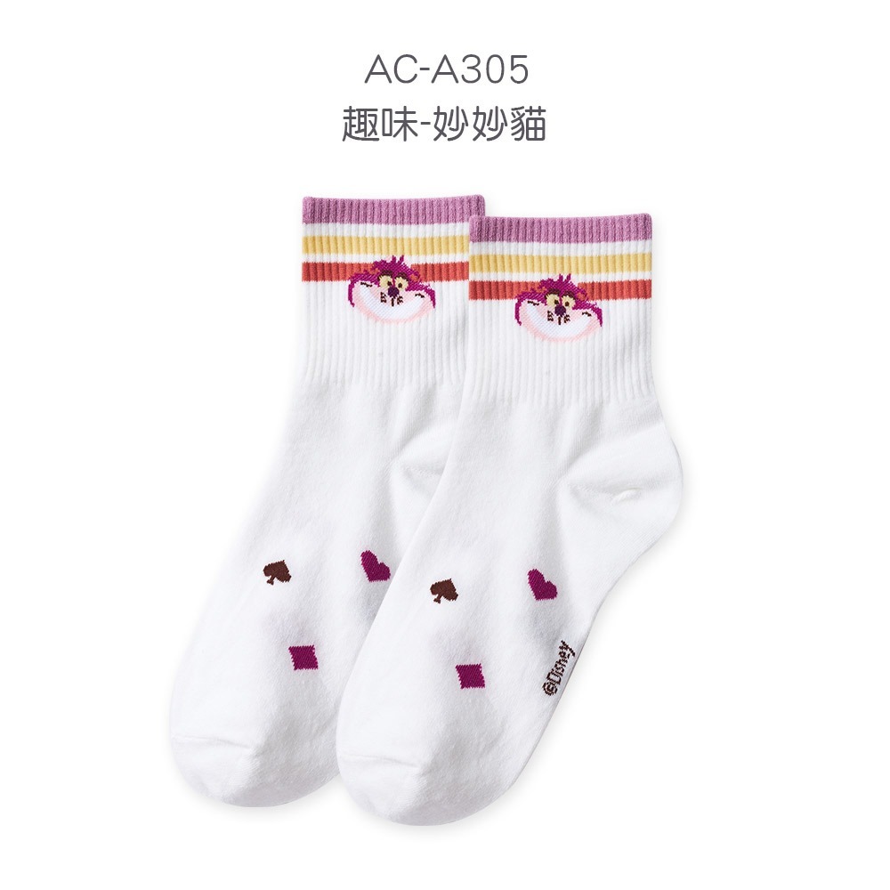 迪士尼 貓貓狗狗長襪 女中統襪 魯斯佛 101忠狗 瑪麗貓 棉襪【旺達棉品】LU-A303-規格圖8
