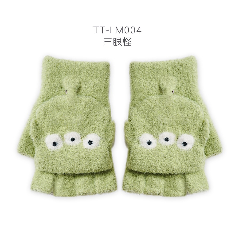 迪士尼 兒童保暖手套 大耳狗 冰雪 蜘蛛人 加厚手套 防寒手套 掀蓋手套 滑雪手套【旺達棉品】UT-HW001-規格圖7