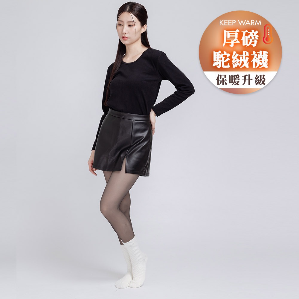 駝絨襪保暖襪 雪襪 加厚冬季長襪 中筒襪 駝絨襪厚襪 女長襪 地板襪 睡眠襪【旺達棉品】GK-T3022-細節圖6