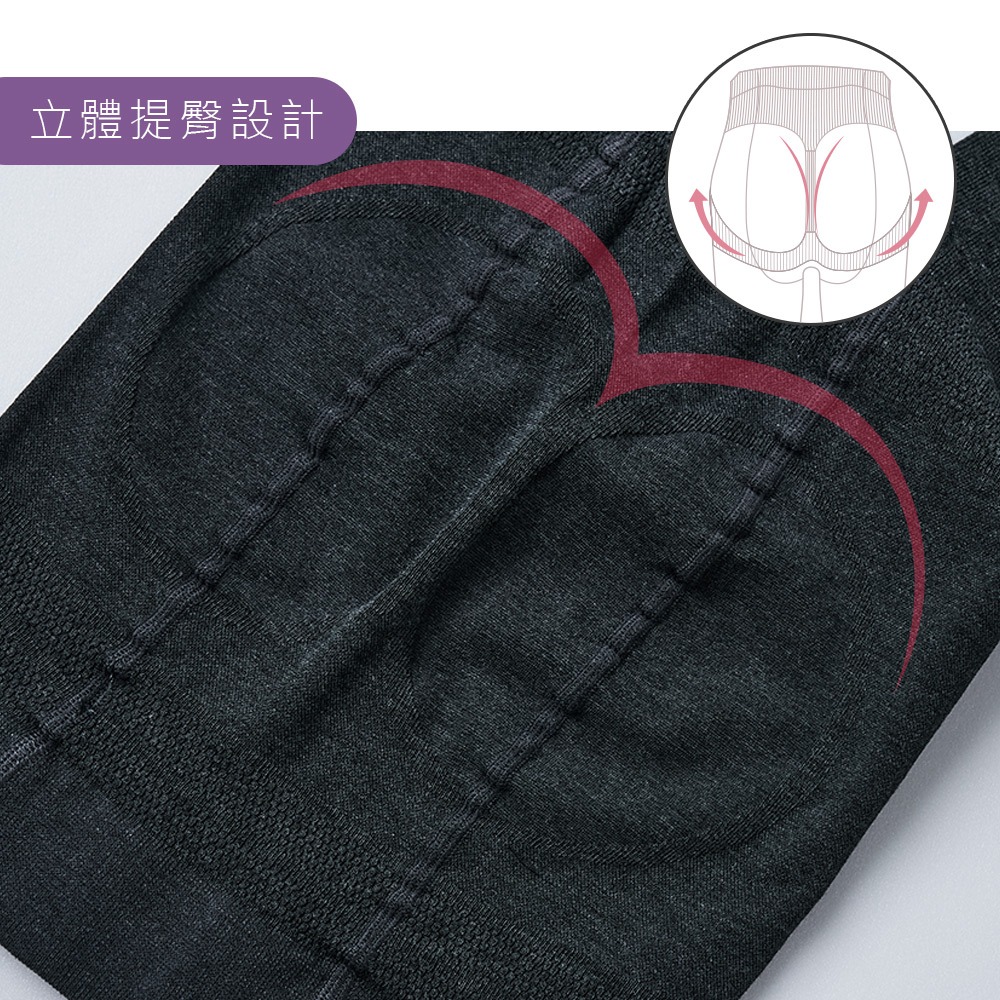 美臀圍壓保暖褲襪 顯瘦褲襪 黑褲襪 加大褲襪 M-XXL 不勾紗 保暖內搭 打底褲【旺達棉品】GK-1567-細節圖3
