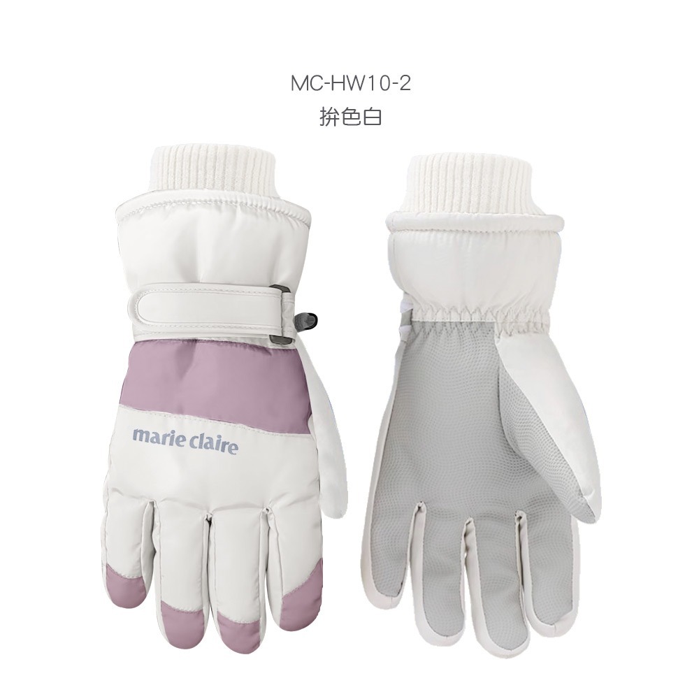 美麗佳人爆暖重磅德絨拚色手套 滑雪手套 保暖防風 防寒手套旺達棉品】MC-HW10-規格圖11