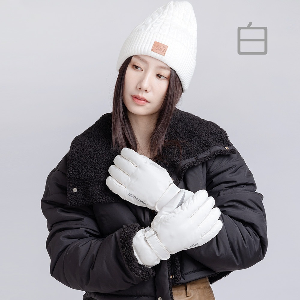 美麗佳人爆暖重磅德絨素色手套 滑雪手套 保暖防風 防寒手套 【旺達棉品】MC-HW11-細節圖10