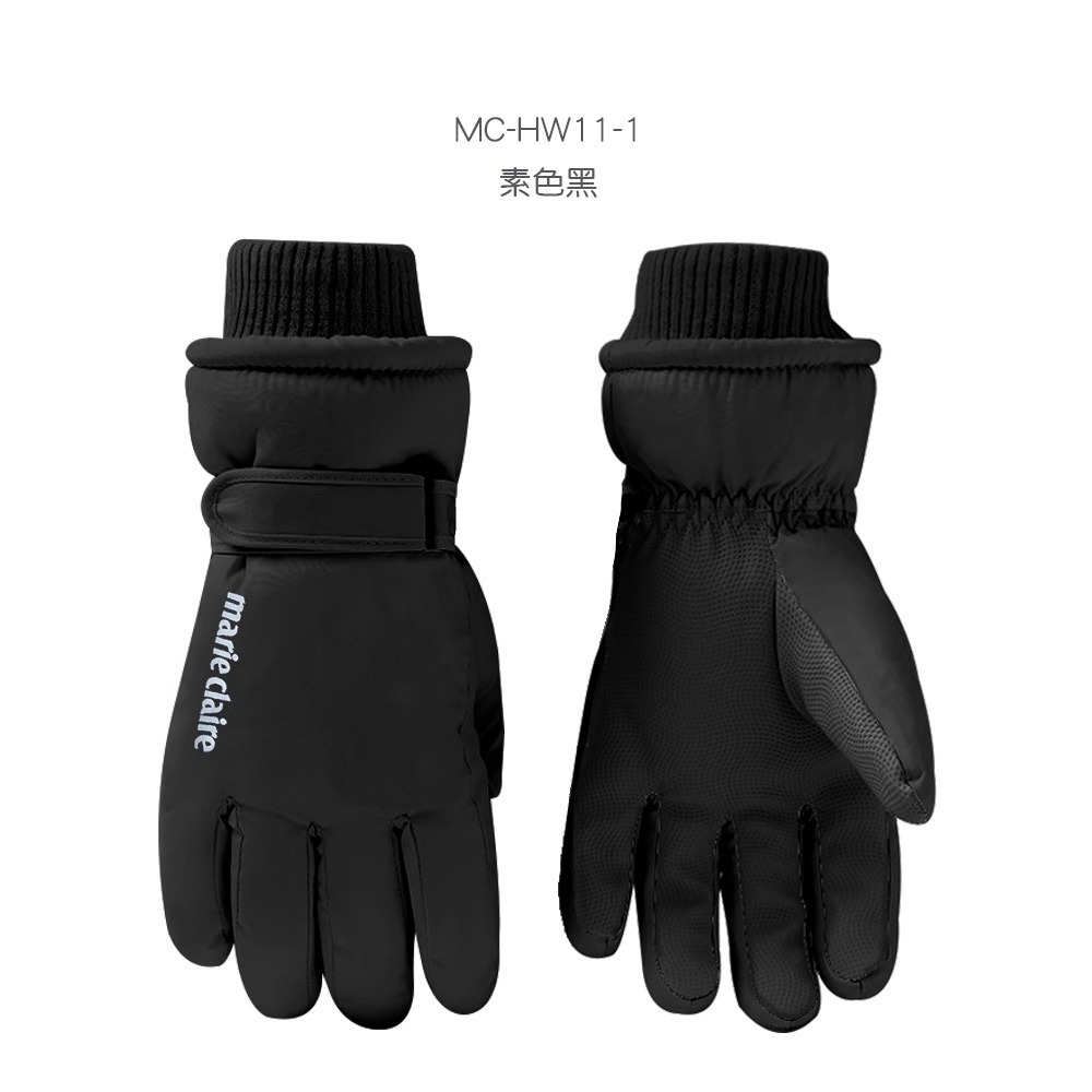 美麗佳人爆暖重磅德絨素色手套 滑雪手套 保暖防風 防寒手套 【旺達棉品】MC-HW11-規格圖11