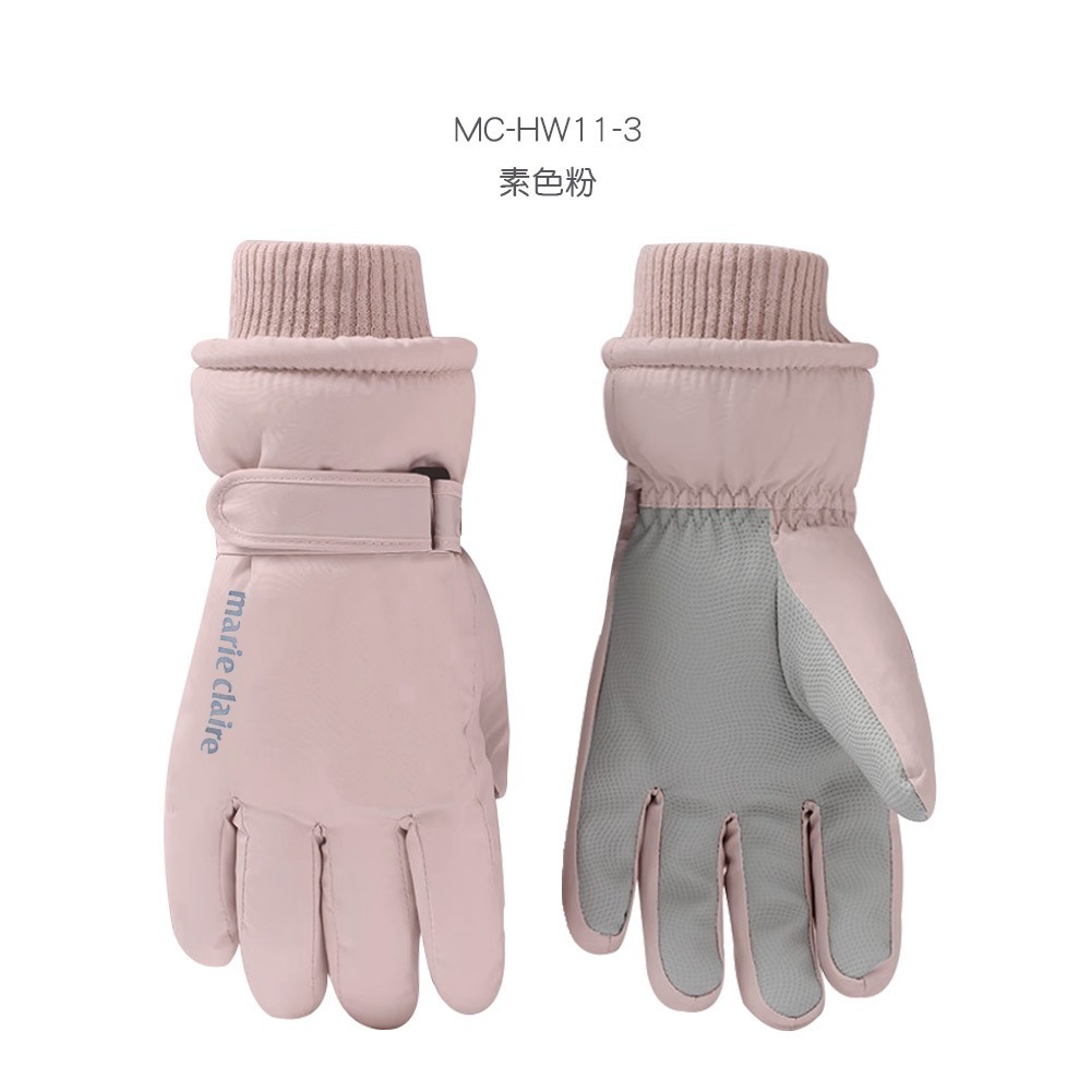美麗佳人爆暖重磅德絨素色手套 滑雪手套 保暖防風 防寒手套 【旺達棉品】MC-HW11-規格圖11