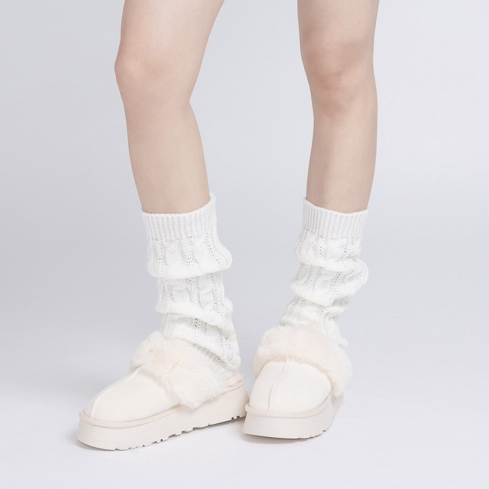 針織推推襪 小腿襪套 保暖襪套 推推長襪 女中筒襪套 保暖長襪【旺達棉品】GK-8101-細節圖8