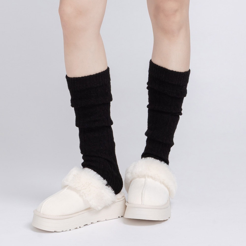 針織推推襪 小腿襪套 保暖襪套 推推長襪 女中筒襪套 保暖長襪【旺達棉品】GK-8101-細節圖10