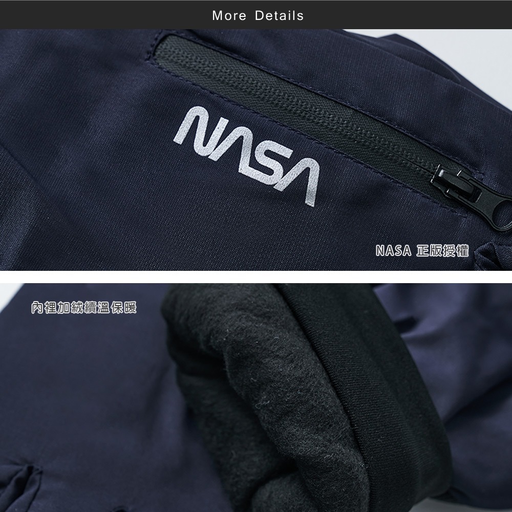 NASA 航太防水全觸控手套 保暖手套 滑雪防風 止滑防寒手套 加絨【旺達棉品】NS-HW01-細節圖2
