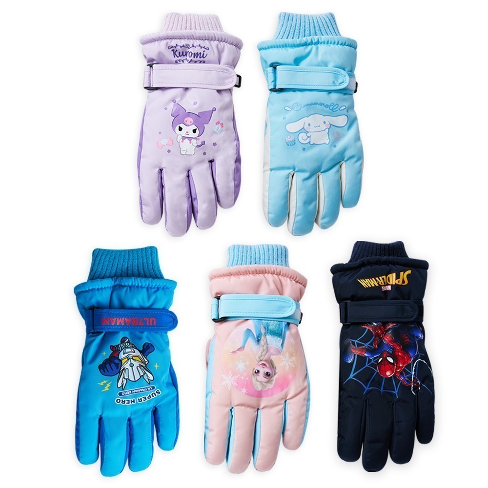 【7-ELEVEN門市團購】迪士尼 兒童防風手套 大耳狗 力霸王 酷洛米加厚手套 【旺達棉品】(免運)-細節圖3
