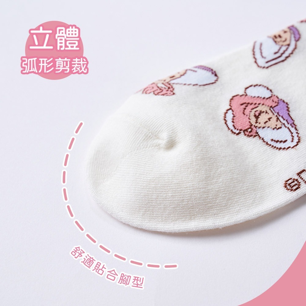 迪士尼 牡蠣寶寶長襪 女中統襪 牡蠣寶寶棉襪 百搭長襪【旺達棉品】LU-A303-細節圖4