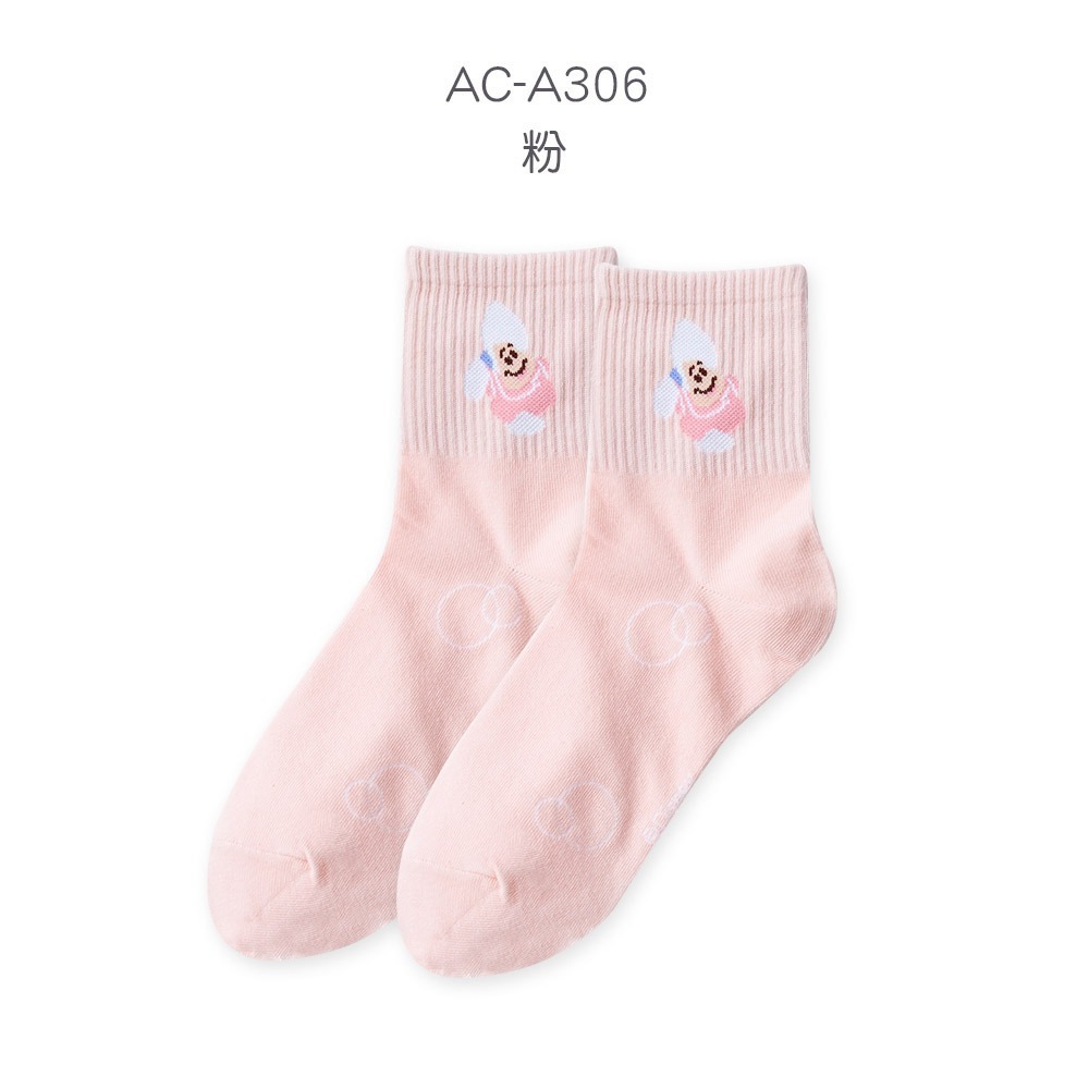 迪士尼 牡蠣寶寶長襪 女中統襪 牡蠣寶寶棉襪 百搭長襪【旺達棉品】LU-A303-規格圖9