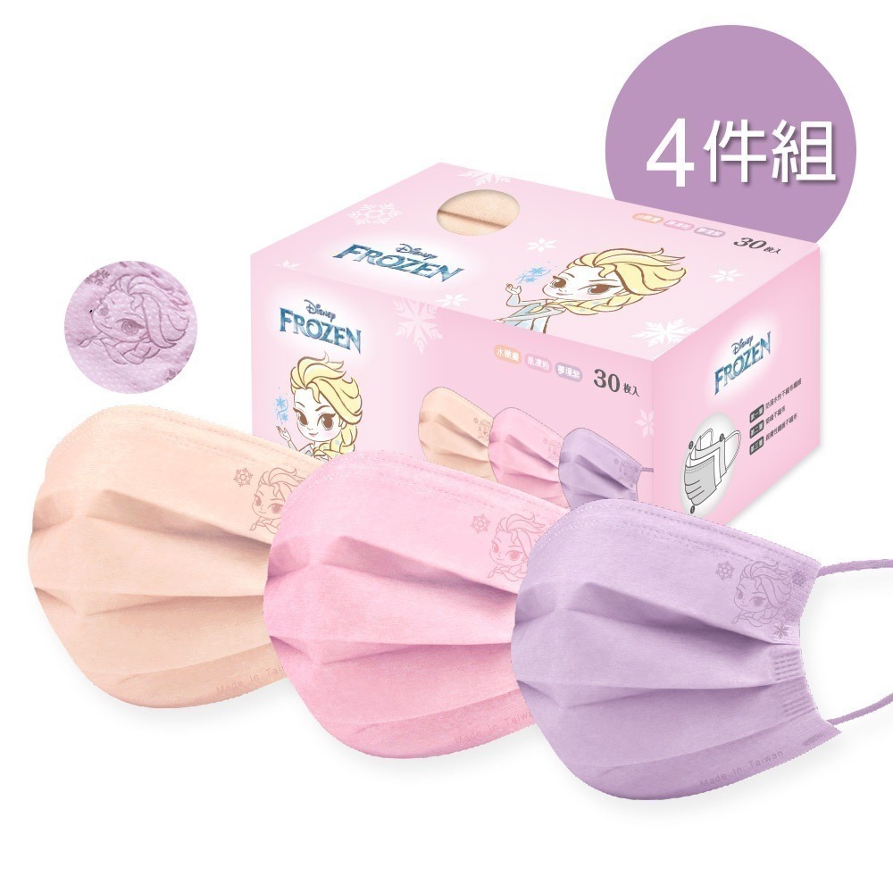 【限時購】卡通兒童平面口罩(30入x4盒) 酷洛米 超人力霸王 冰雪奇緣 蜘蛛人(免運)-規格圖11