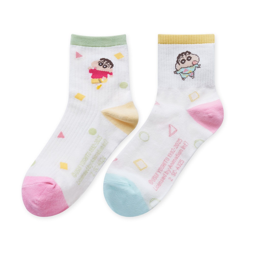 蠟筆小新長襪 台灣製長襪 小新中統襪 百搭韓系襪 女長襪 女中筒襪【旺達棉品】SC-A324-細節圖2