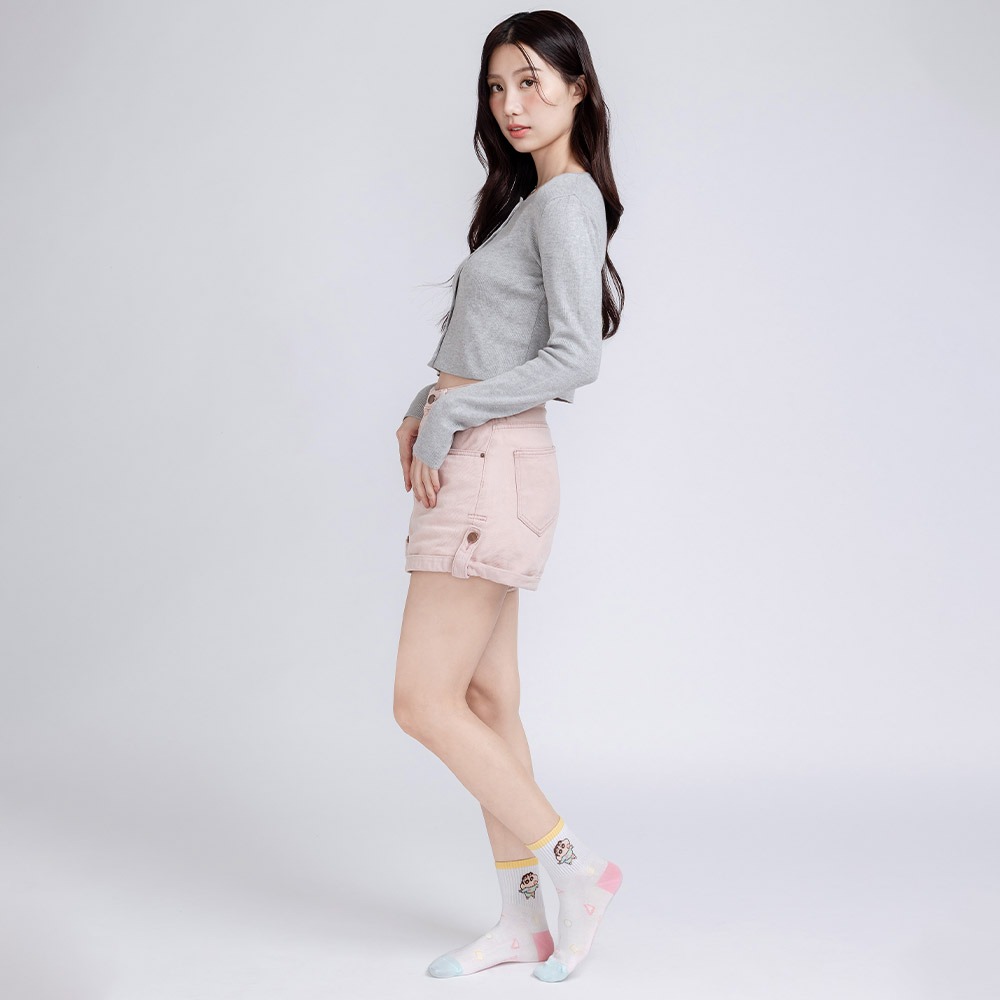 蠟筆小新長襪 台灣製長襪 小新中統襪 百搭韓系襪 女長襪 女中筒襪【旺達棉品】SC-A324-細節圖8