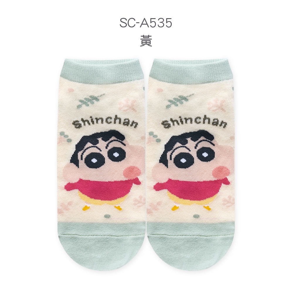 蠟筆小新直版襪 蠟筆小新短襪 小白 女襪 台灣製棉襪【旺達棉品】SC-A540-規格圖8