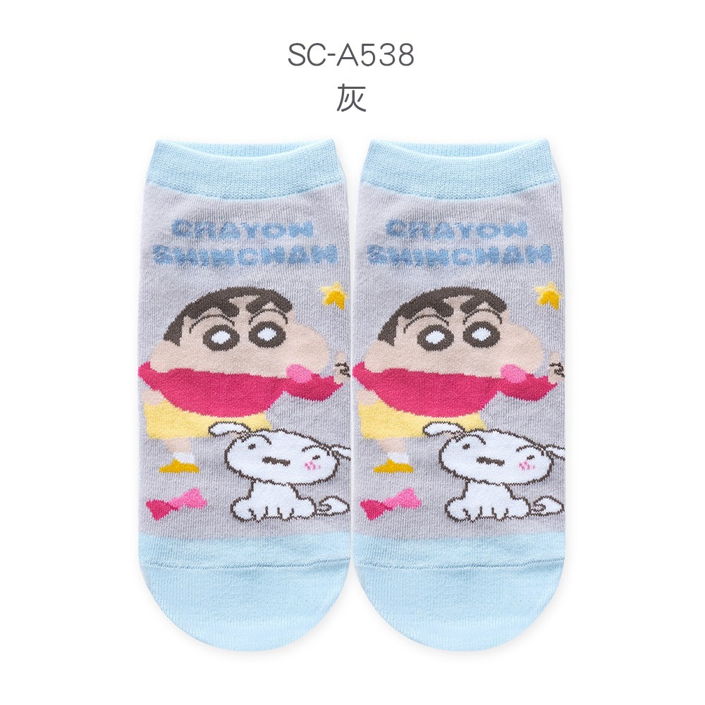 蠟筆小新直版襪 蠟筆小新短襪 小白 女襪 台灣製棉襪【旺達棉品】SC-A540-規格圖8