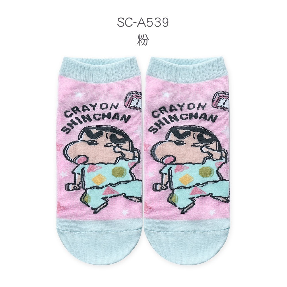 蠟筆小新直版襪 蠟筆小新短襪 小白 女襪 台灣製棉襪【旺達棉品】SC-A540-規格圖8