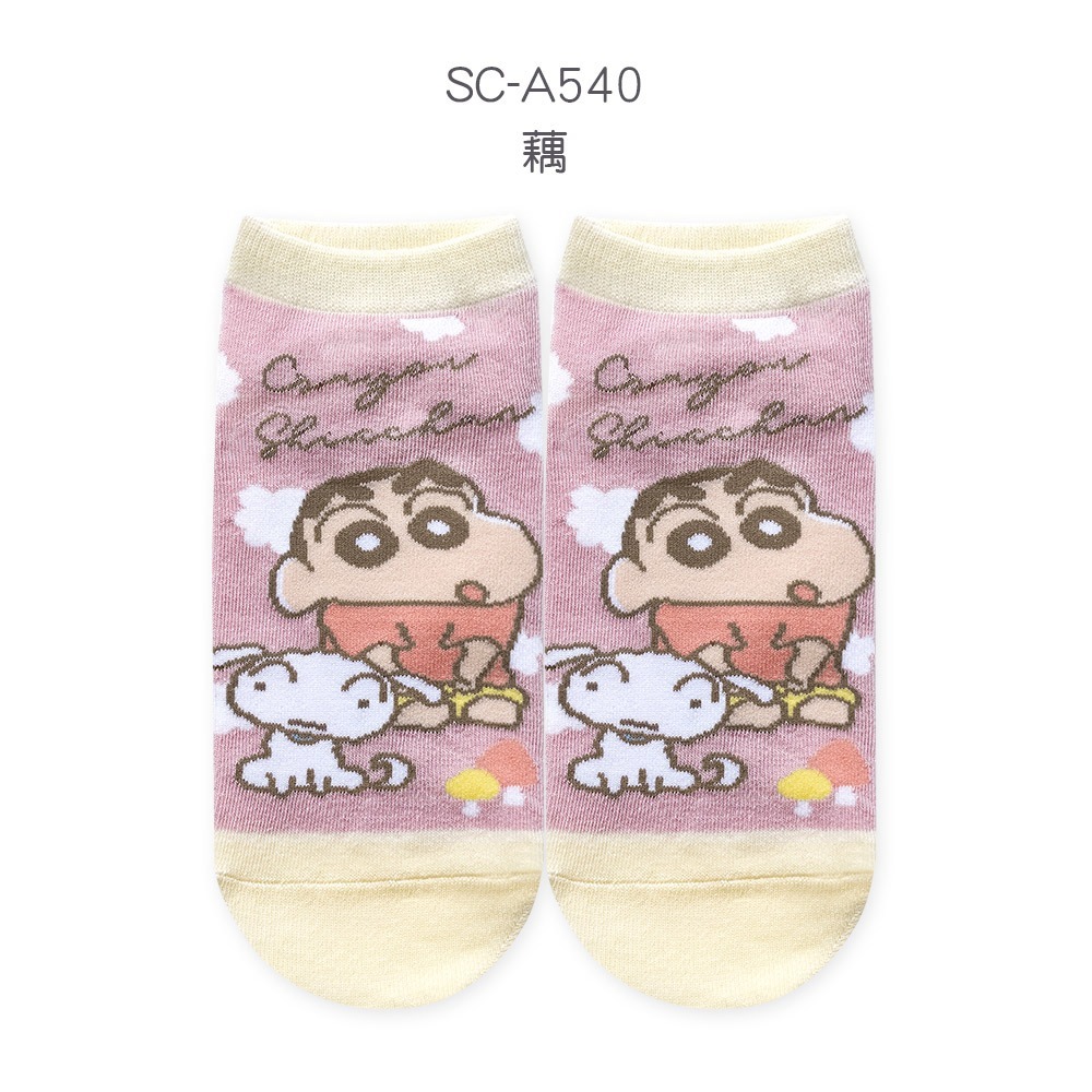 蠟筆小新直版襪 蠟筆小新短襪 小白 女襪 台灣製棉襪【旺達棉品】SC-A540-規格圖8