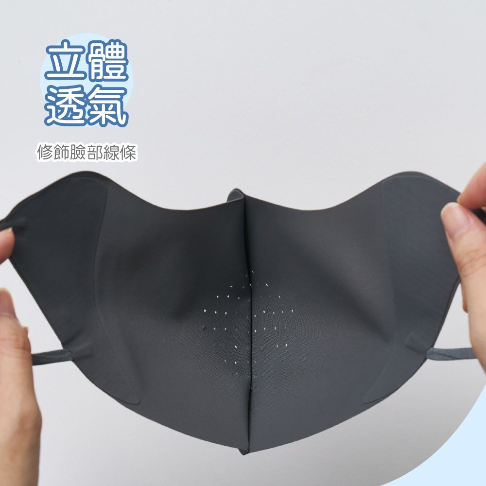 冰透涼無痕口罩 防曬冰絲口罩 透氣面罩 美顏口罩【ONEDER 旺達棉品】OD-BB26-細節圖4