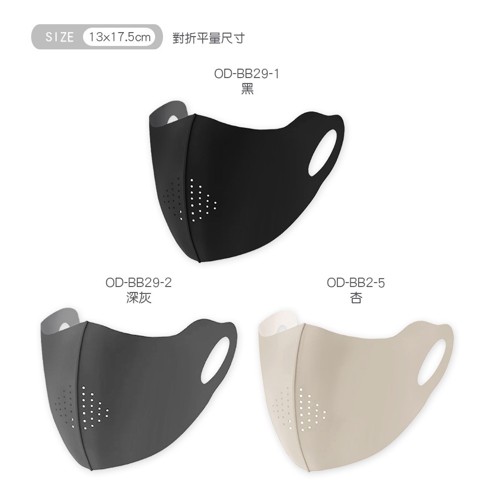 冰透涼無痕口罩 防曬冰絲口罩 透氣面罩 美顏口罩【ONEDER 旺達棉品】OD-BB26-細節圖8