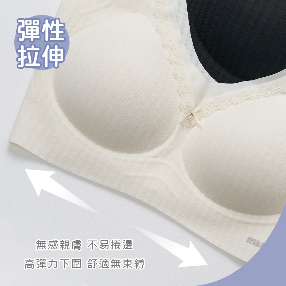 美麗佳人無痕水光胸衣  無痕內衣 無鋼圈內衣 涼感內衣 清透胸衣 美型胸衣【旺達棉品】MC-NNT08-細節圖9