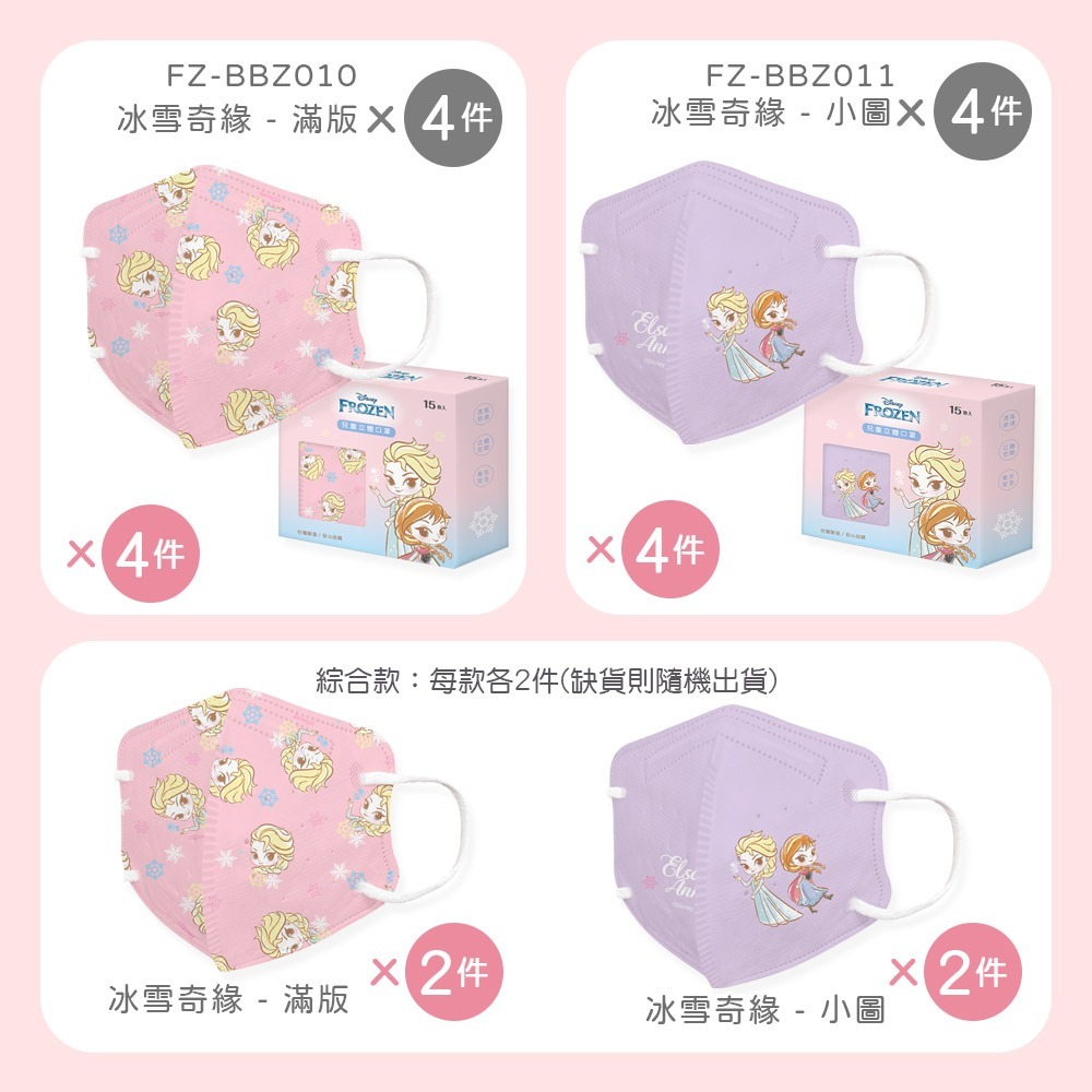 【限時購】冰雪奇緣 蜘蛛人兒童立體口罩(15入x4盒)  FZ-BBZ010.ML-BBZ010【ONEDER】(免運)-規格圖8