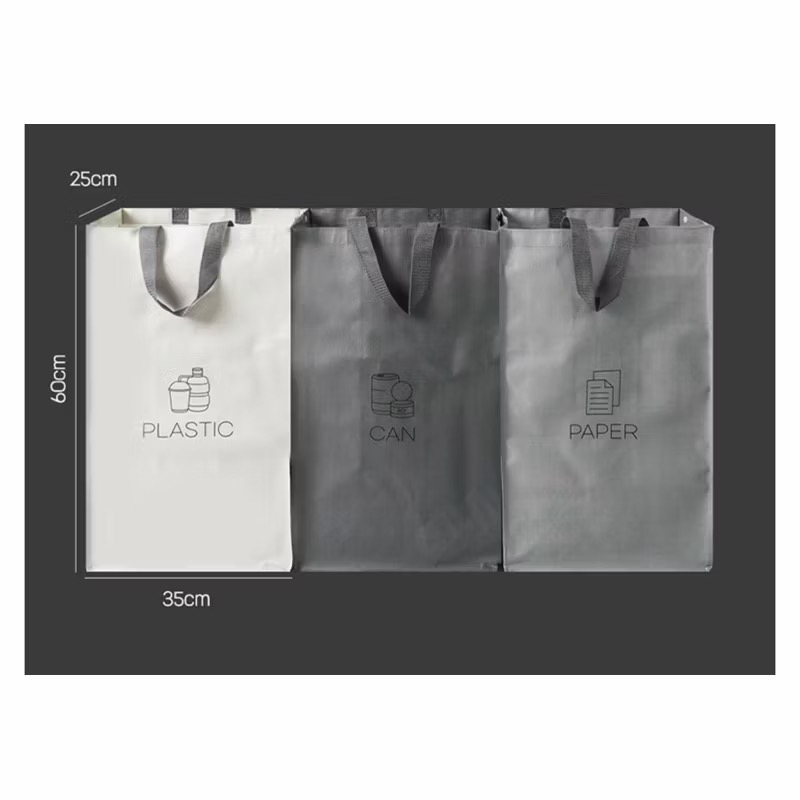 🌟現貨/韓國進口 Market Plan 防水資源回收分類袋 3入-細節圖3