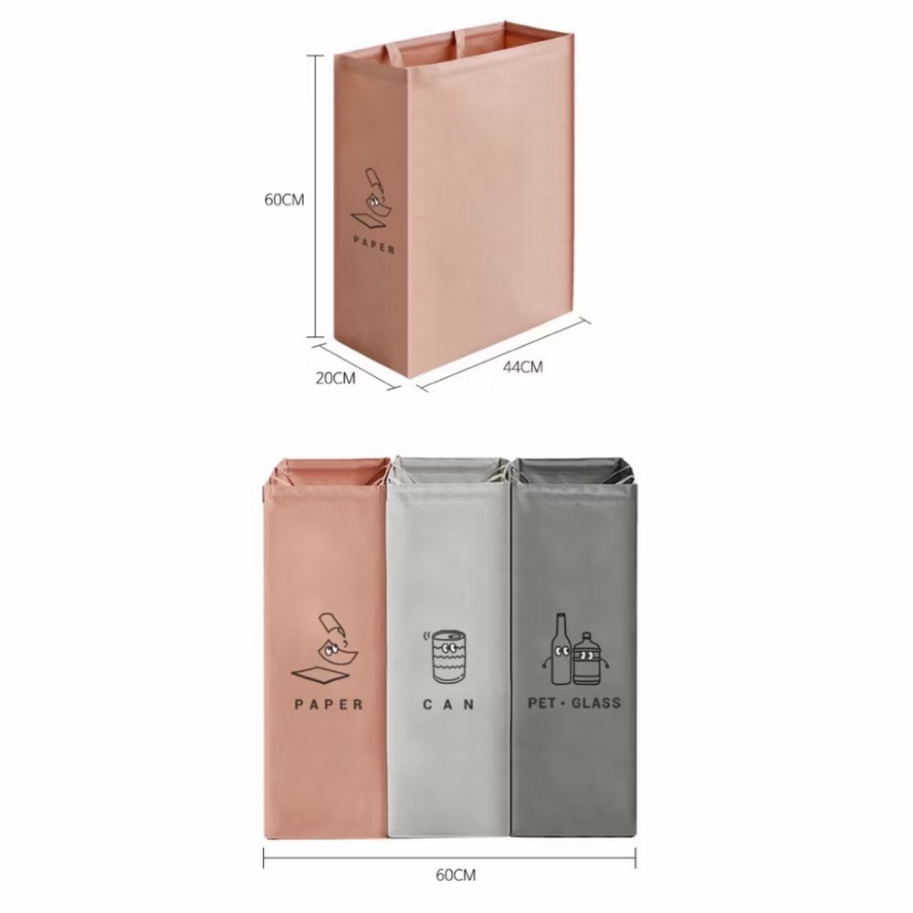 🌟現貨/韓國進口/Nature Living Monoble可摺疊式分類回收箱（窄高款）3入組-細節圖3