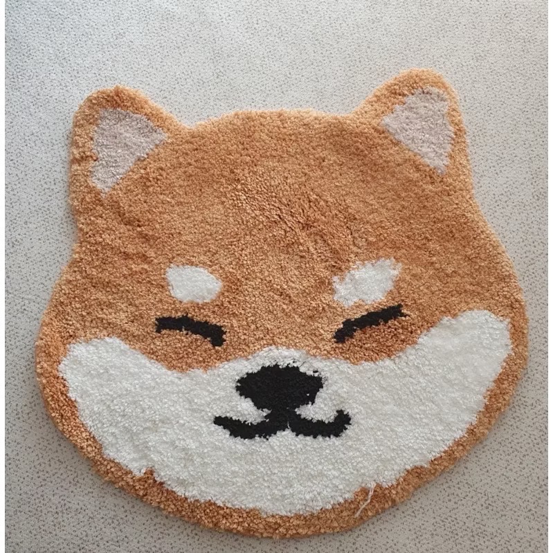 🌟（現貨/韓國進口）DAILYSHARE 超細纖維柔軟柴犬腳踏墊/絨毛地墊-細節圖4