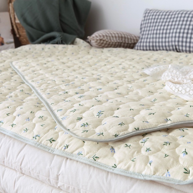 （✨韓國進口）Prielle Humming 棉質兒童絎縫防水保潔墊嬰兒墊-細節圖2