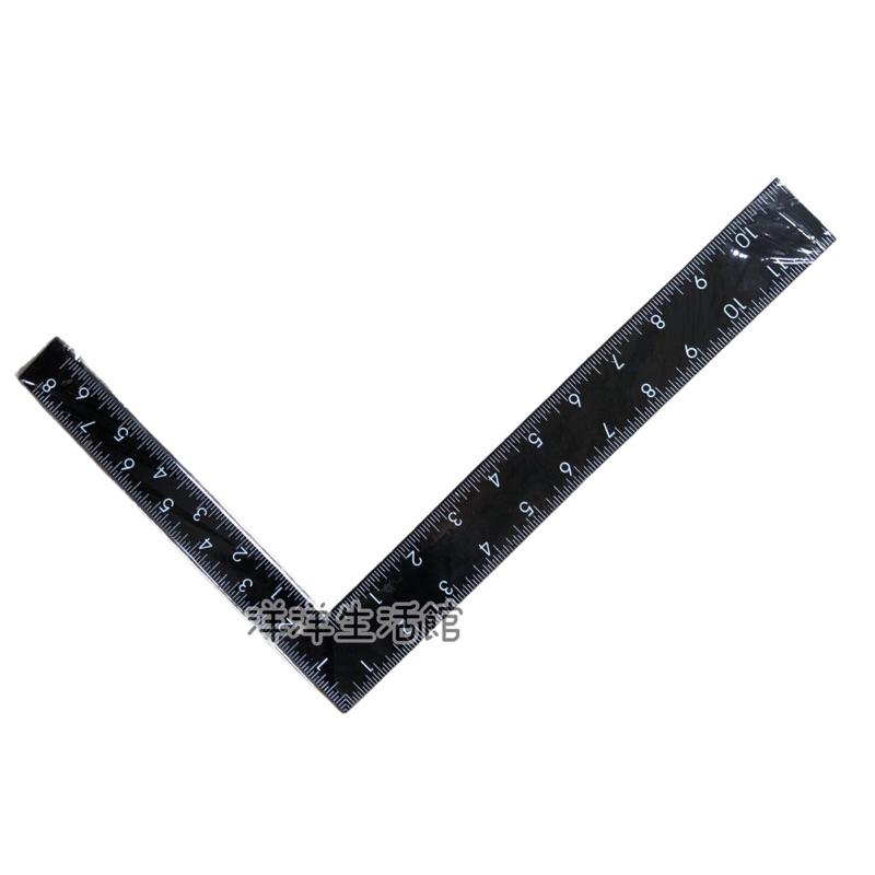 黑角尺 木工尺 角尺 直角尺 90度 尺 工業用尺 黑尺-細節圖2