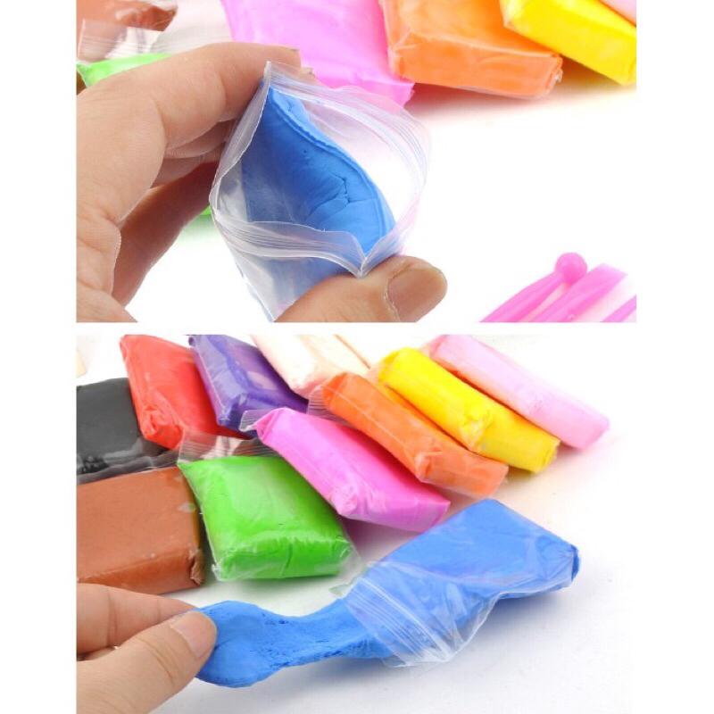 超便宜現貨 超輕黏土 太空泥  黏土 多色彩泥 超輕 柔軟 安全 彩色黏土12色 24色-細節圖2
