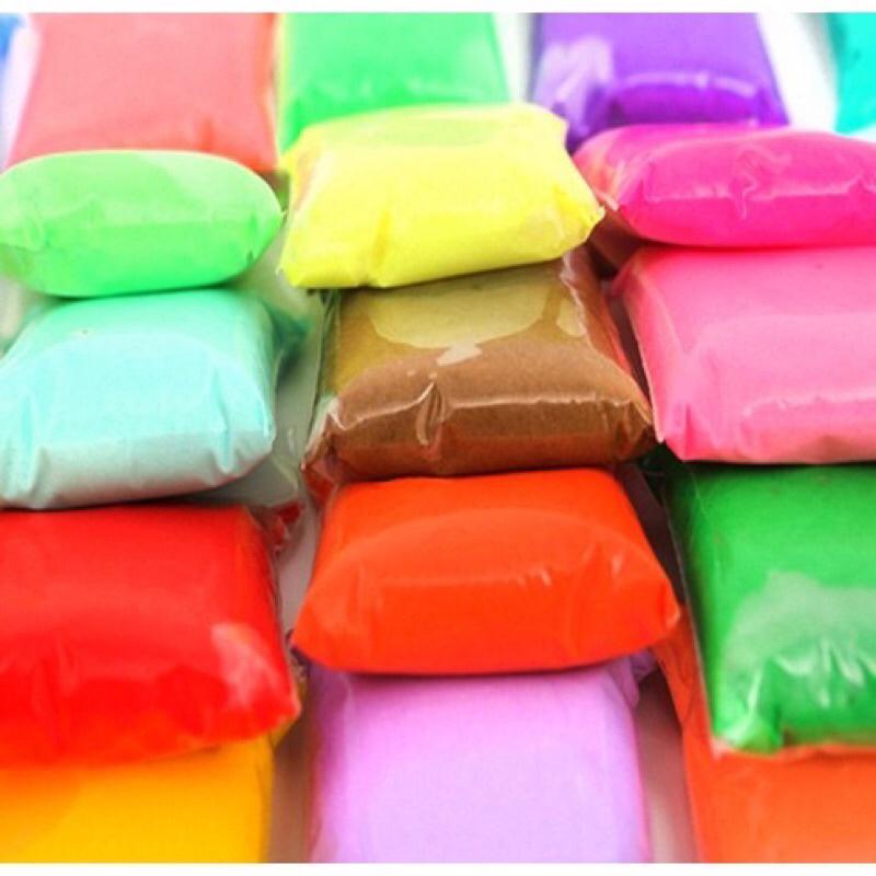 超便宜現貨 超輕黏土 太空泥  黏土 多色彩泥 超輕 柔軟 安全 彩色黏土12色 24色-細節圖5