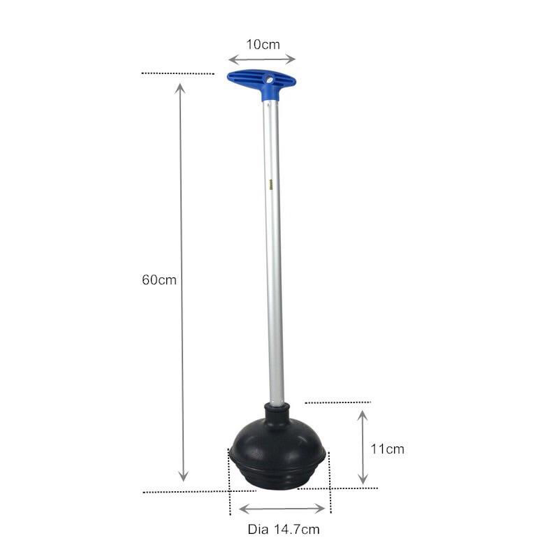 台灣製造 加長型 強力水管疏通器 馬桶通便器 拐杖型 三層式吸盤 通便器-細節圖3