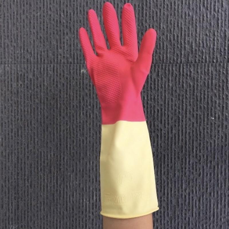 H641型 三花雙色手套 塑膠手套 雙色手套-細節圖3