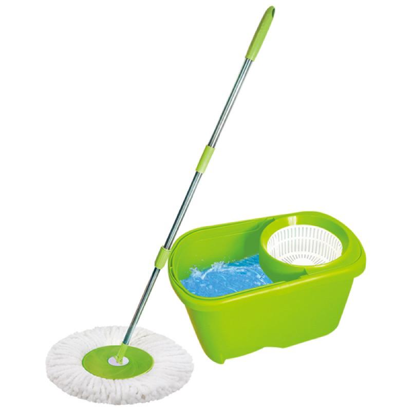 驅塵氏 小蘋果輕巧旋轉拖把組 1拖1桶1布 旋轉拖把 拖把-細節圖2