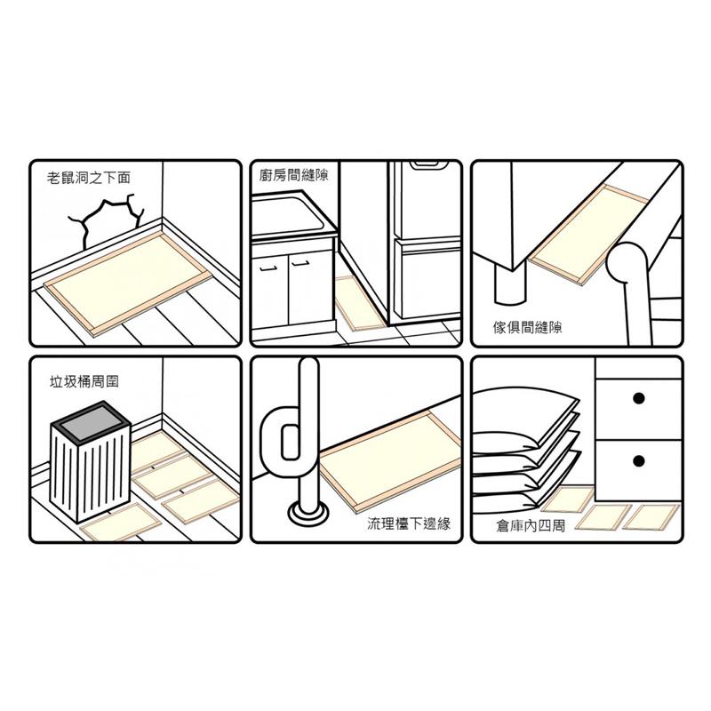 上黏 加味 奶香 肉味 土豆香 黏鼠板 中型 2入 老鼠板-細節圖2