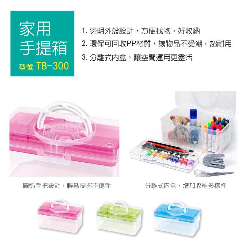 樹德月光手提箱 TB-300 置物箱手提盒工具文具置物盒收納盒-細節圖4