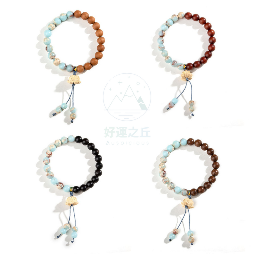 壽山石檀木手串 手串 檀香手鍊 檀木手串 串珠手鍊 檀香 檀木 手鍊 老山檀香 小葉紫檀 壽山石 手鏈-細節圖2