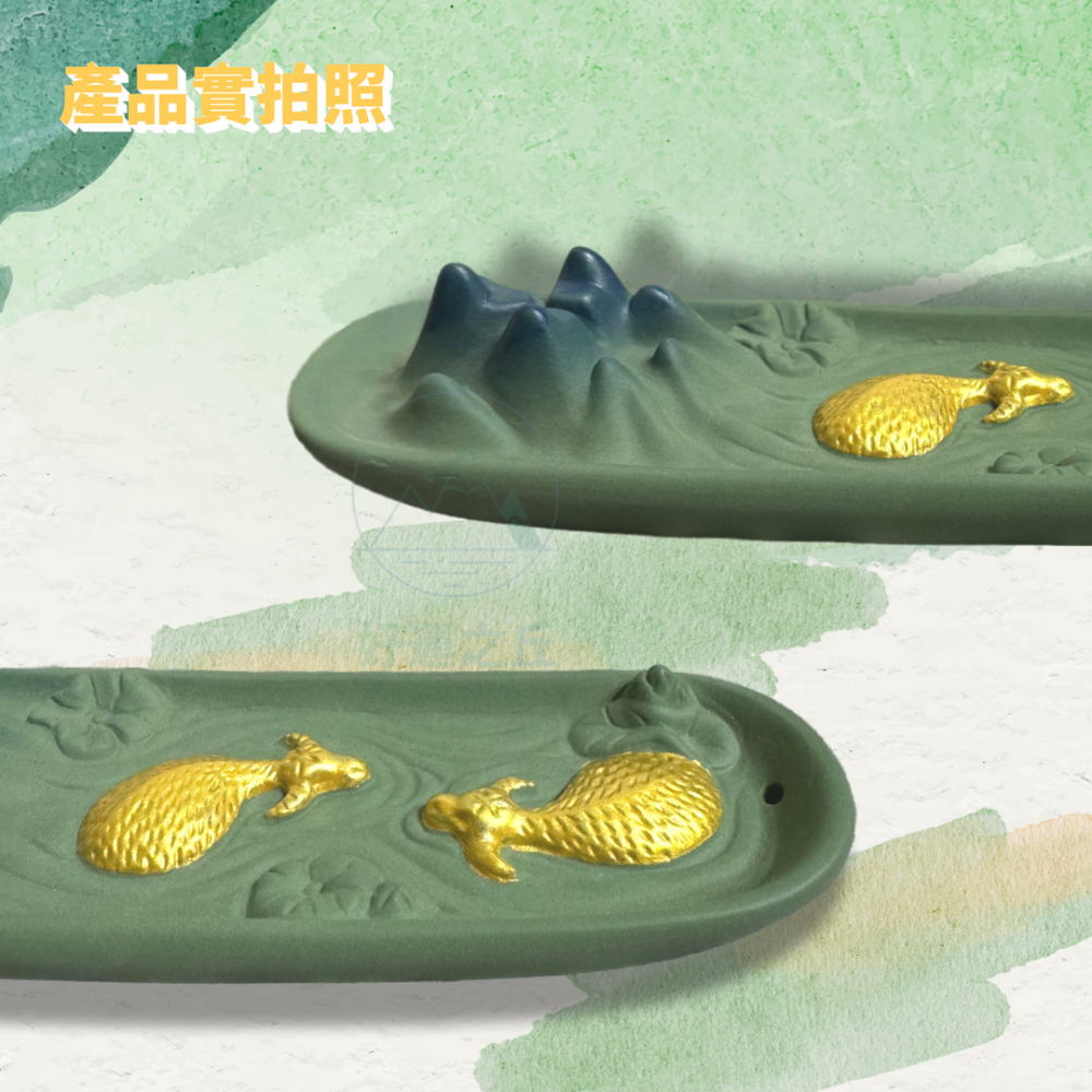 牛轉乾坤倒流香座 倒流香座 線香座 香插 山 陶瓷香插 陶瓷香座 牛 香爐 倒流香爐 臥香座 香座-細節圖8
