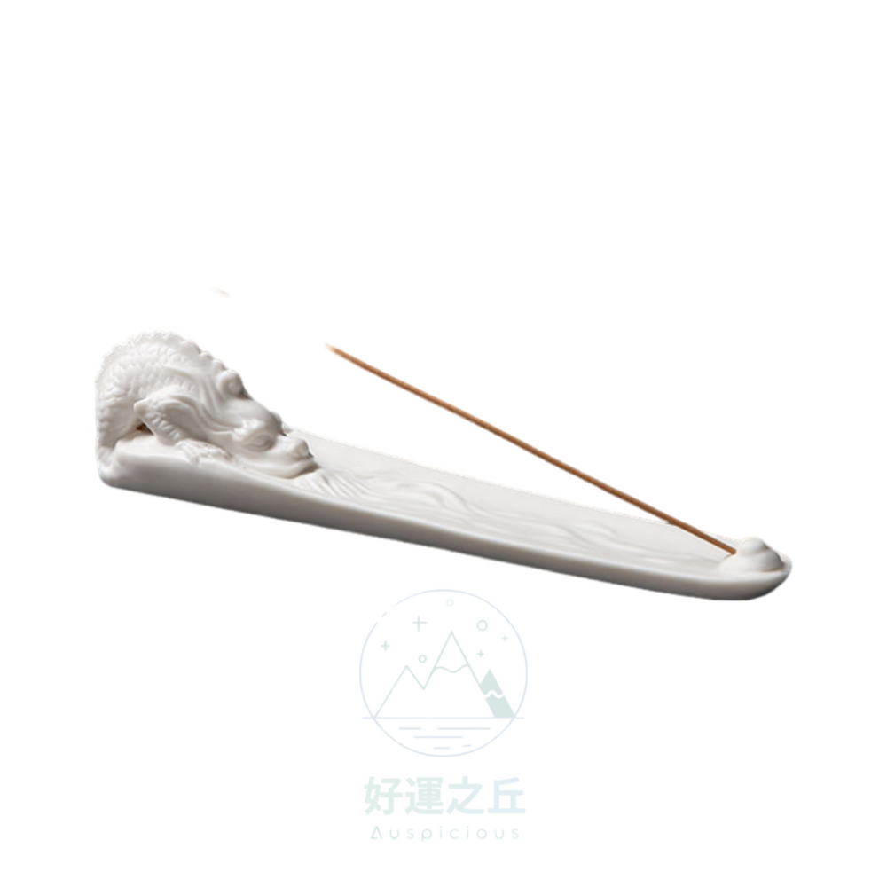 祥龍香插 線香座 香插 陶瓷香插 龍香插 龍香座 倒流香座 陶瓷香座 龍擺飾 龍擺件 招財擺飾 香爐 臥香-細節圖2