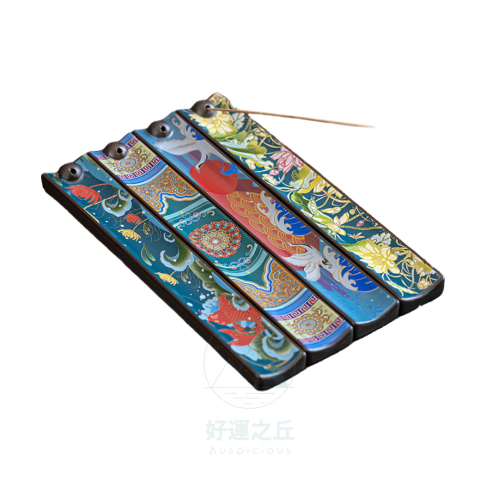 琺瑯彩陶瓷香插 線香座 香插 陶瓷香插 琺瑯彩陶瓷 香爐 線香 倒流香爐 小香爐 臥香座 香座 陶瓷擺件-細節圖2