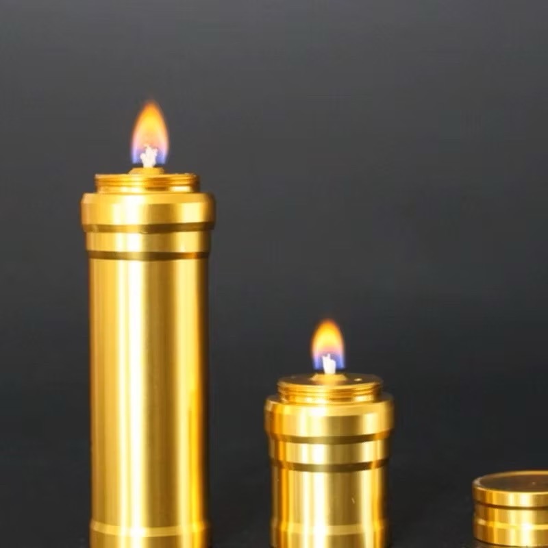 [現貨 玩物總動員］加長款 迷你款 露營野炊生火小幫手 正版 銀色 金色 迷你便攜鋁合金 酒精燈-細節圖5