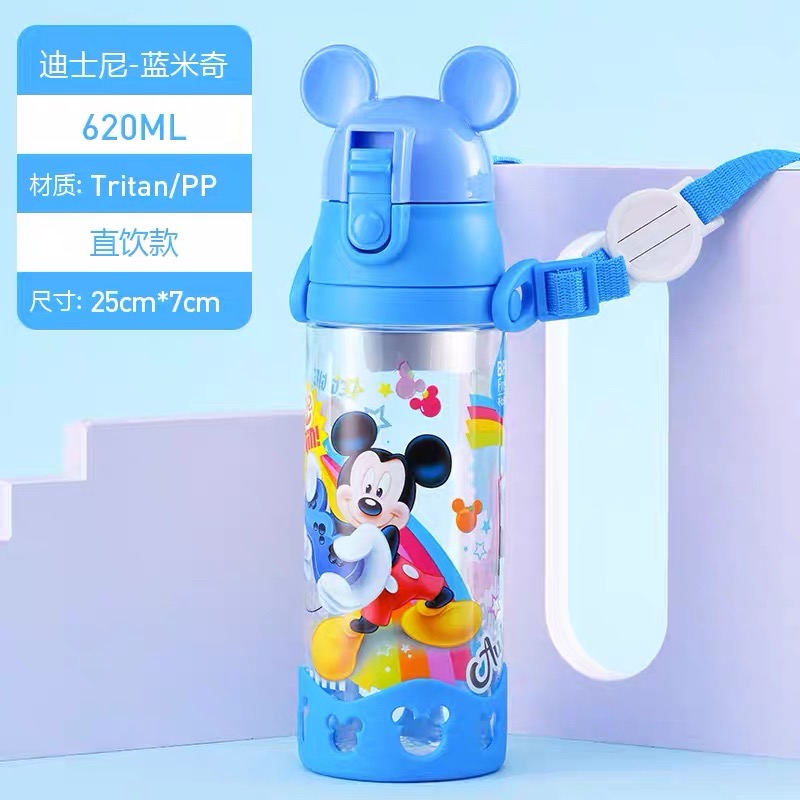 ［現貨］迪士尼正版授權 藍色3D米奇耳朵造型水壺直飲款 無吸管(彩盒微損反應至價格上）-細節圖2
